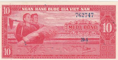 Vietnam du Sud 50 Dong 1962 - Paysans Série 20-A