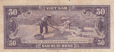 Vietnam du Sud 50 Dong Garçon, buffle - 1956 - pTTB - P.7