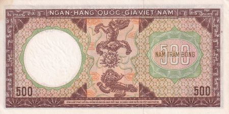 Vietnam du Sud 500 Dong - Musée de Saïgon - Créature - ND (1964) - Série F1 - P.22