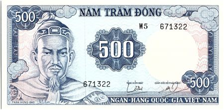 Vietnam du Sud 500 Dong, Tran Hung Dao  - Jonque -  1966 - P.23