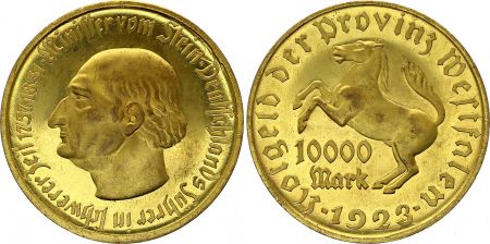 Westphalie 10000 Mark  Heinrich vom Stein - 1923