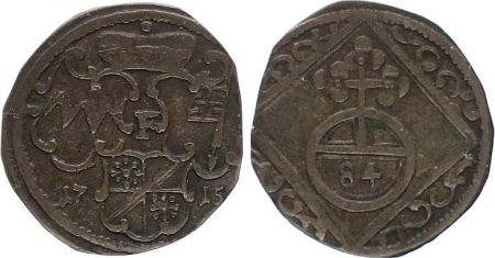 Wurzburg 1/84 Gulden Armoiries - 1715 F