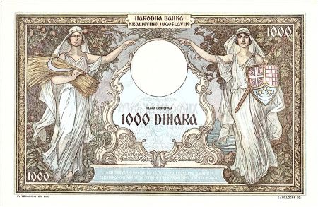 Yougoslavie 1000 Dinara  - Reine Marie - 1931