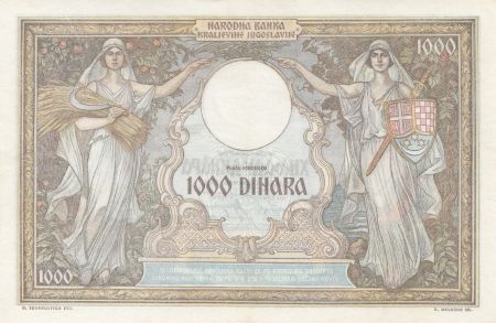 Yougoslavie 1000 Dinara Reine Marie - 1931