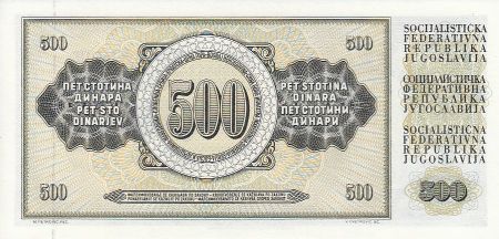 Yougoslavie 500 Dinara - Nikola Tesla - 1981