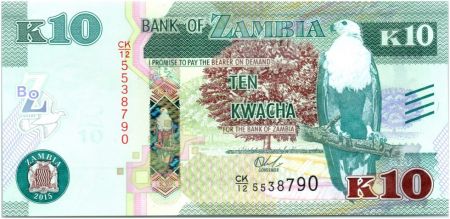 Zambie 10 Kwacha Aigle - Porc Epic 2015