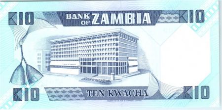 Zambie 10 Kwacha Pres K. Kaunda - récolte- 1988