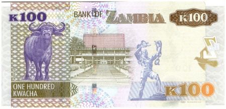 Zambie 100 Kwacha Aigle - Buffle