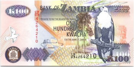 Zambie 100 Kwacha Aigle - Cascade 2003