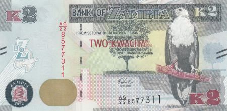 Zambie 2 Kwacha Aigle - Antilope - 2022