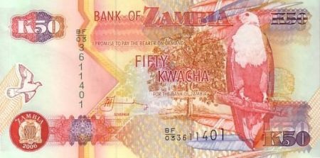 Zambie 50 Kwacha Aigle - Fonderie 2006
