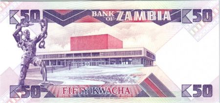 Zambie 50 Kwacha Prés K. Kaunda - Esclave - 1988