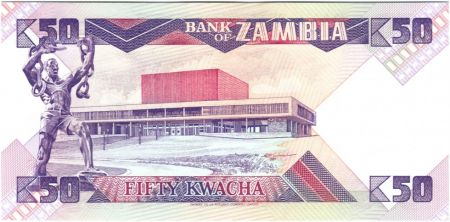 Zambie 50 Kwacha Prés K. Kaunda - Esclave (1986-1988)