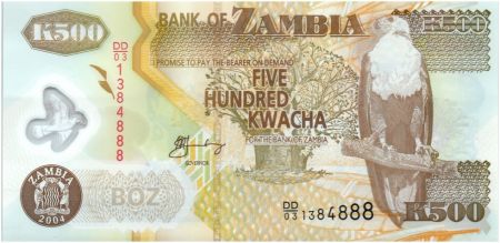 Zambie 500 Kwacha Aigle - Coton 2004