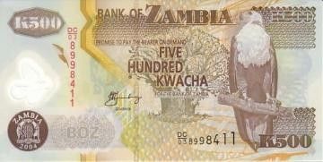 Zambie 500 Kwacha Aigle - Coton 2005
