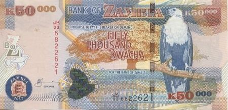 Zambie 50000 Kwacha Aigle