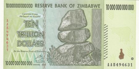 Zimbabwe 10 000 000 000 000 Dollars 2008 - Chiremba, Village, Tour moderne