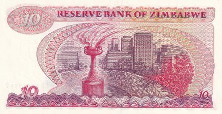 Zimbabwe 10 Dollars  - Chiremba - Oryx - 1983 - P.3d