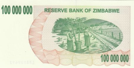 Zimbabwe 100 Million de $, Villageoises - 2008