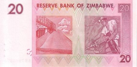 Zimbabwe 20 Dollar Mineur