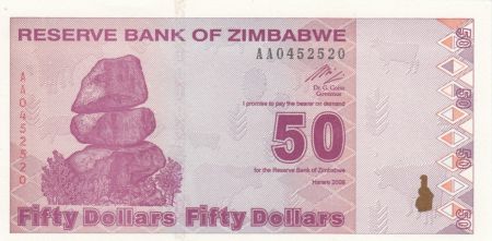 Zimbabwe 50 Dollars Chiremba - Usine - 2009