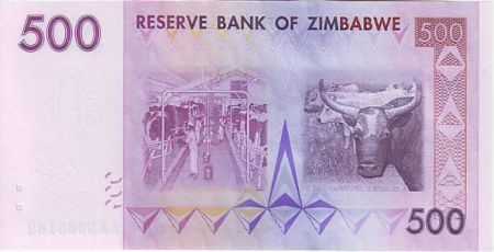 Zimbabwe 500 Dollar Chiremba - Vaches