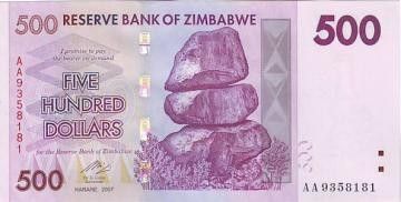 Zimbabwe 500 Dollar Chiremba - Vaches