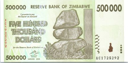 Zimbabwe 500000 Dollar Chiremba - Vaches - 2008